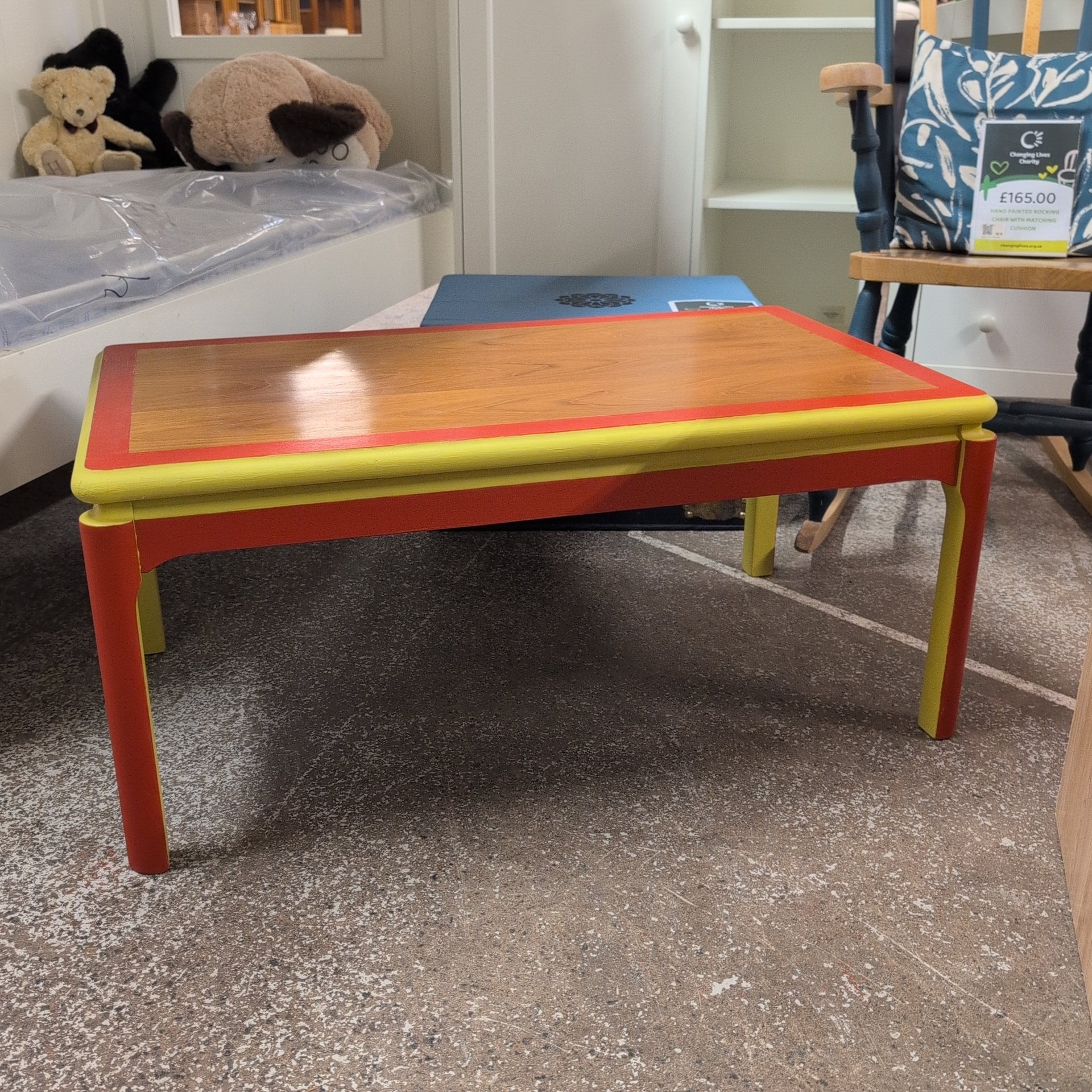 Upcycled table by James our Volunteer